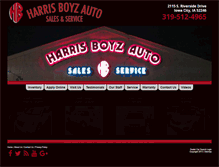 Tablet Screenshot of harrisboyz.com